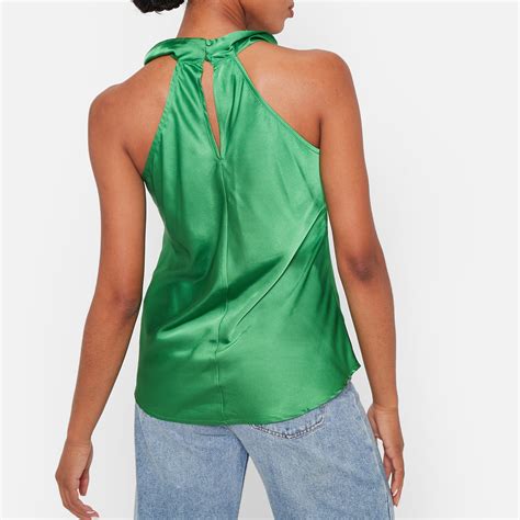 I Saw It First Halter Cowl Neck Top Sleeveless Shirts