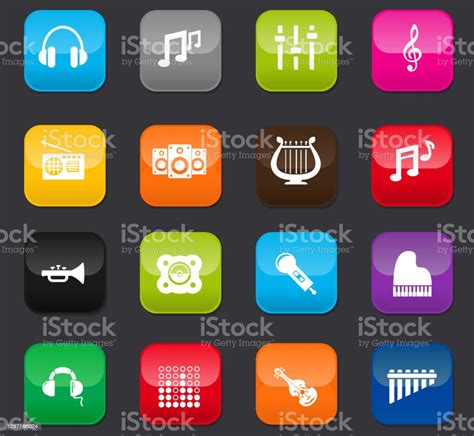 Music Icons Set Stock Illustration Download Image Now Amphora