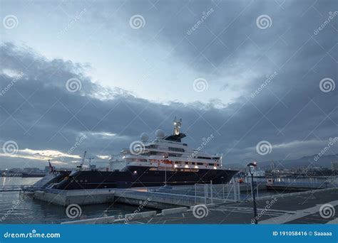 Octopus Luxury Yacht In Malaga Port Editorial Photo Image Of Sailboat