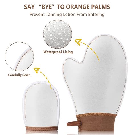 Self Tanning Mitt Applicator Set - 4 in 1 Self Tanner Glove for Sunless