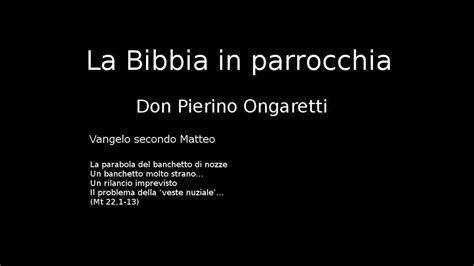 Vangelo Secondo Matteo Y La Parabola Del Banchetto Di Nozze Youtube