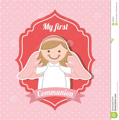 My First Communion Stock Vector Illustration Of Symbol 49888387