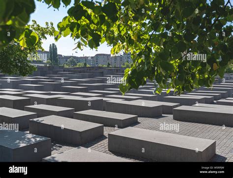 Berlin Germany 2019 07 24 Memorial To The Murdered Jews Of Europe