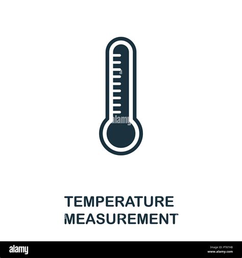 Temperature Measurement Icon Monochrome Style Design From Measurement