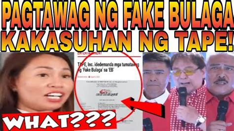 Tape Inc Nagbanta Sa Mga Dabarkads Na Kakasuhan Ang Tatawag Sa Eb Na