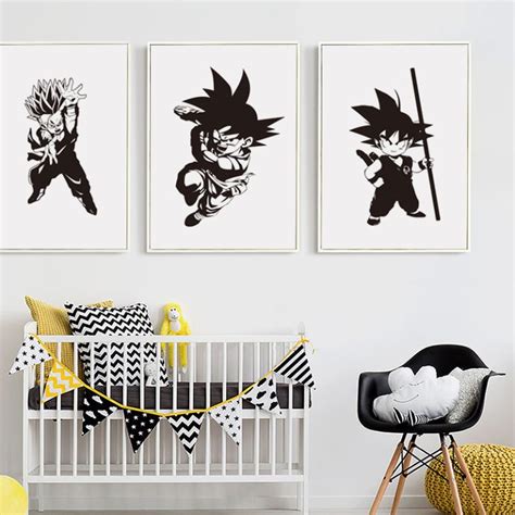 Dragon Ball Goku A4 Canvas Art Print Poster For Home Decor - WePosters.com - Free Shipping & Up ...