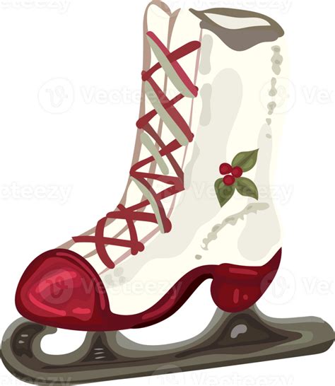 Christmas Ice Skates Illustration On Transparent Background 33536970 Png