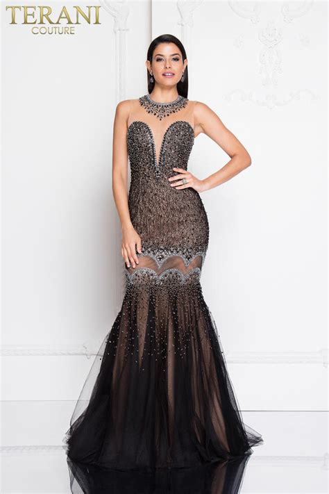 Azalea Black Nude Gown Vogue Lease