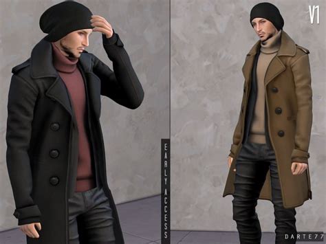 Double Breasted Long Coat V1 And V2 Early Access Released Darte77