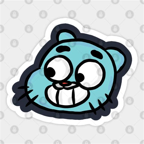 Smiling Gumball Watterson - Gumball - Sticker | TeePublic