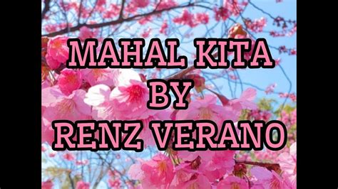 Mahal Kita By Renz Veranovideo Lyrics Youtube