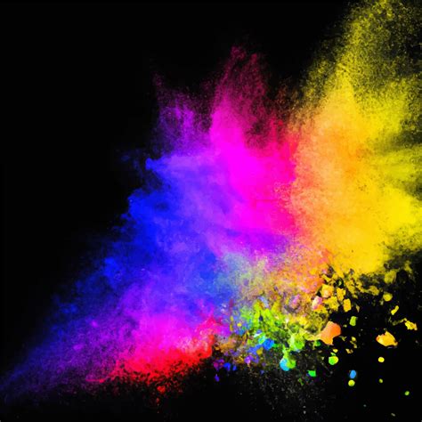 Abstract Color Splash And Explosion Vector Illustration Color Splash