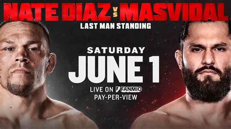 Nate Diaz Vs Jorge Masvidal Boxing Bout Set In La On June 1