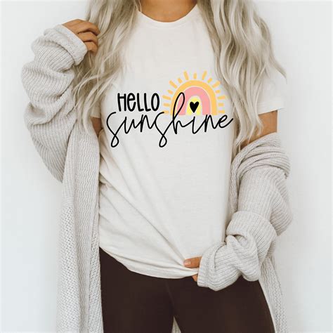 Hello Sunshine Svg Rainbow Svg Summer Svg Summer Quote Svg Etsy