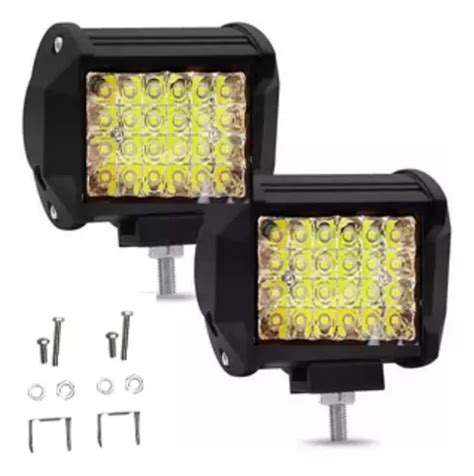 Par Faros 24 Led Auxiliar Dually Con Estrobo 4x4 72w Meses Sin Intereses