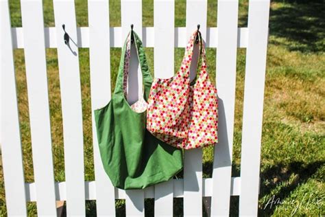 Reusable Grocery Bags Sewing Tutorial Free Pattern Amaryllis Lane