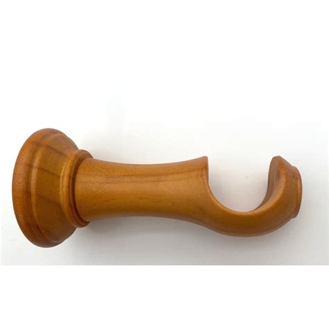 mm wood curtain pole complete pole set  rings antique pine
