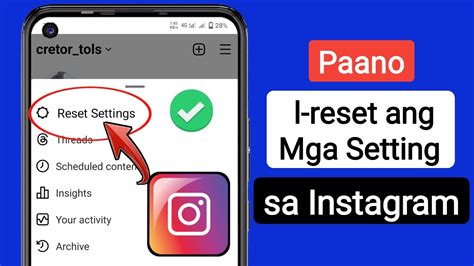 Paano I Reset Ang Mga Setting Sa Instagram Bagong Update Bagong