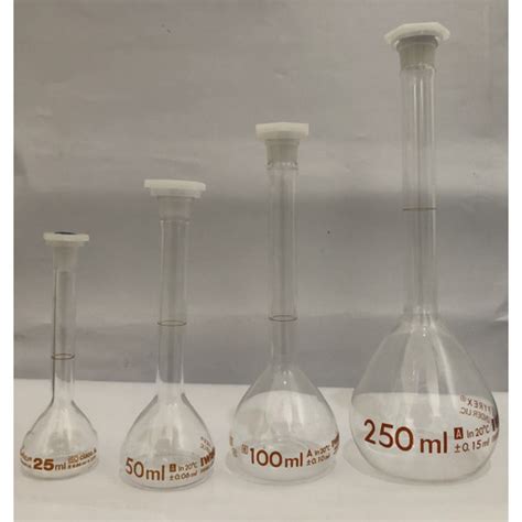 Jual Labu Ukur Ml Volumetric Flask Iwaki Pyrex Class A Kab