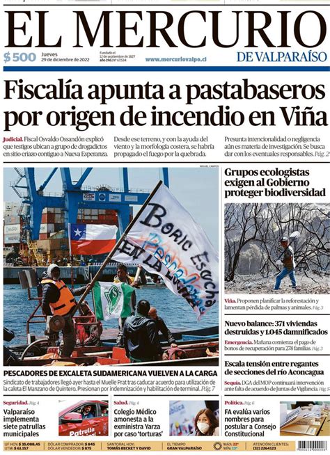 Portadas Chile on Twitter AHORA REGIONES Fiscalía