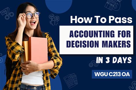 WGU C213 OA Pass Accounting For Decision Makers In 3 Days