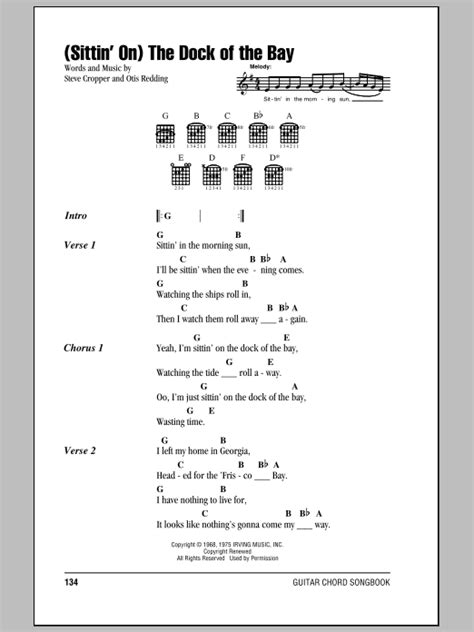 (Sittin' On) The Dock Of The Bay by Otis Redding - Guitar Chords/Lyrics - Guitar Instructor