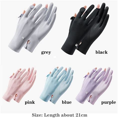 Sunscreen Summer Ice Silk Gloves Mittens Sun Protection Gloves Anti Uv Gloves Ebay