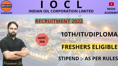 IOCL New Recruitment 2022 IOCL Apprentice Vacancy IOCL Pipeline