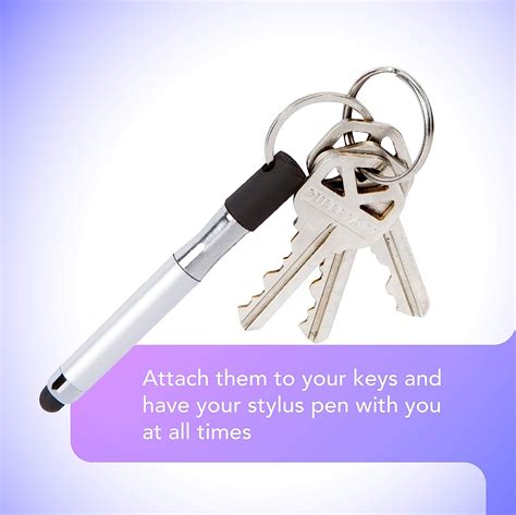 Buy Stylus Pen Keychain 2 Pack No Touch 2 In 1 Accessory Mini Stylus Keychain Pen 2