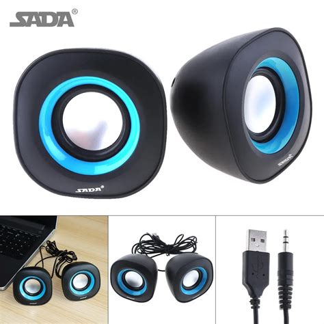 SADA Mini Portable USB2.0 Subwoofer Household Computer Speaker with USB ...