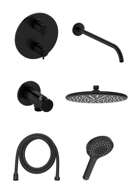 Concealed Matt Black Silhouet Hs Concealed Shower System Https