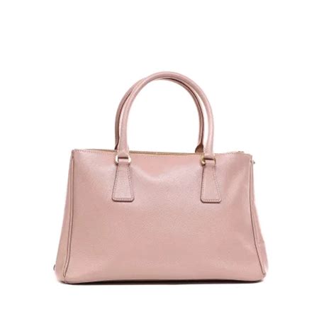 Sac Main Galleria Prada Cuir Saffiano Rose Monogram Paris