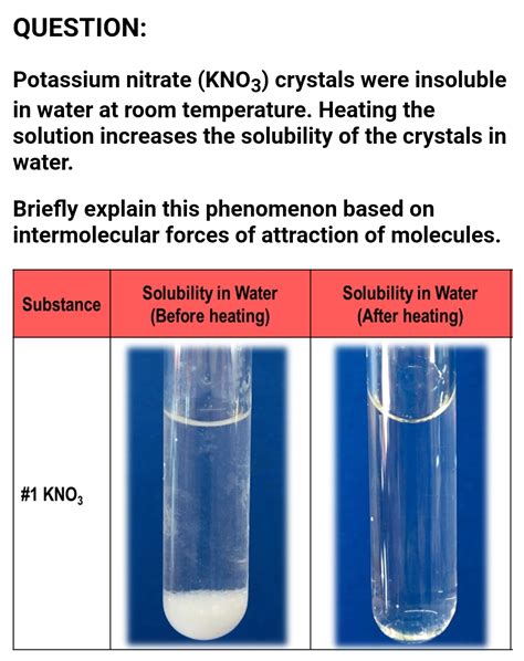 Answered Potassium Nitrate Kno3 Crystals Were Bartleby