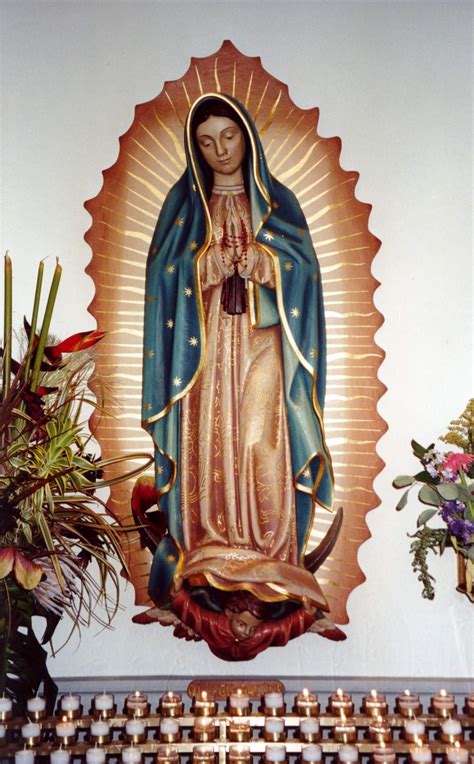 Wooden figure of Our Lady of Guadalupe - Ferdinand Stuflesser 1875