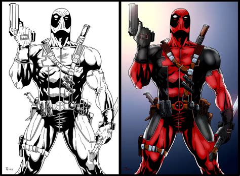 Deadpool Colors By Alesampa On Deviantart