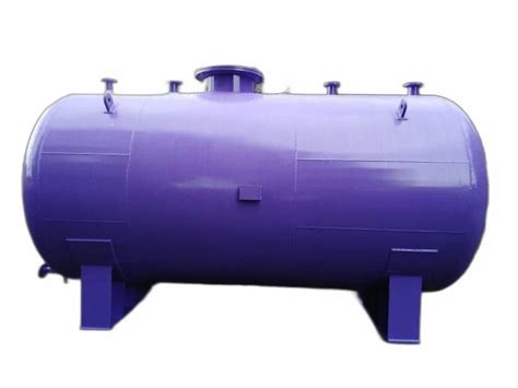 Horizontal Purple Mild Steel Oil Storage Tank Psi Capacity L