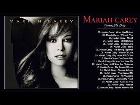 Mariah Carey Greatest Hits Nonstop Playlist Mariah Carey