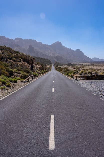 Hermosa Carretera Junto Al Mirador Llano De Ucanca En El Parque Natural