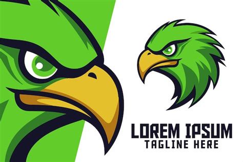 Premium Vector | Animal template of hawk and falcon for sport and ...