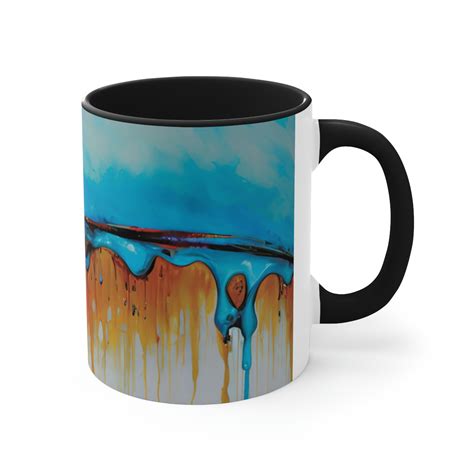 Ceramic Coffee Mug Original Abstract Art, Unique Artwork Coffee or Tea ...