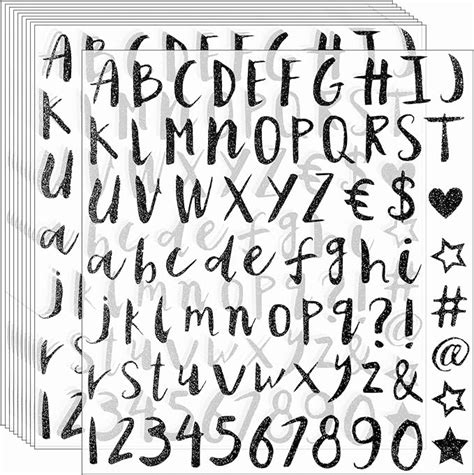 Amazon Waynoda Glitter Letter Stickers Pieces Sheets