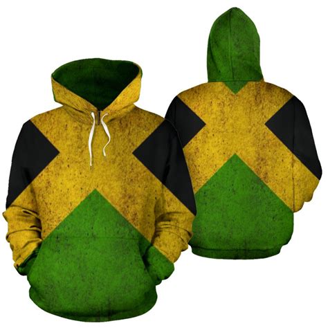 Jamaica Flag Hoodie Jamaica Flag T Jamaican Hoodie T Etsy