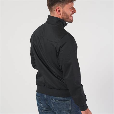 Mens Signature Harrington Jacket Black Harrington Jacket Store