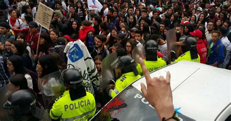 Imágenes Así Fueron Las Marchas De Estudiantes En Bogotá