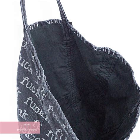 楽天市場Supreme SS Fuck Denim Tote Bag シュプリーム ファックデニムトートバッグ バッグ かばん 手提げ ブラック プレゼント ギフト