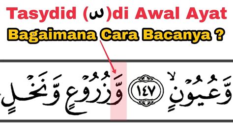 Cara Baca Tasydid Di Awal Ayat Saat Waqaf Atau Washol Belajar Al Quran