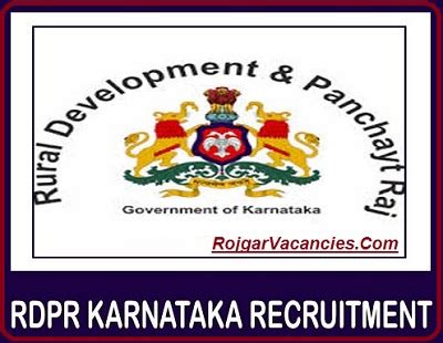 RDPR Karnataka Recruitment 2022 Apply For Rural Development And