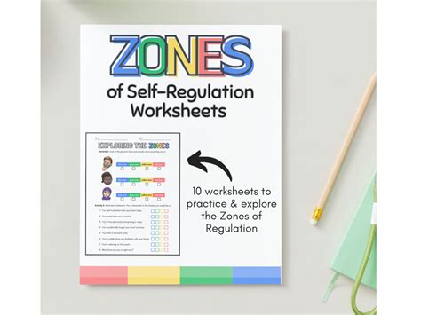 Zones of Regulation Worksheets for Kids - Etsy