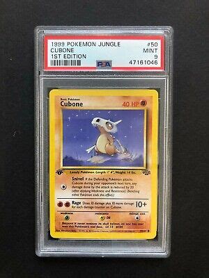 St Edition Cubone Psa Jungle Mint Rare First Vintage