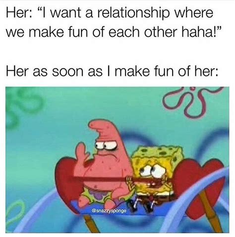 Pin on Writing | Funny spongebob memes, Funny relationship, Funny ...